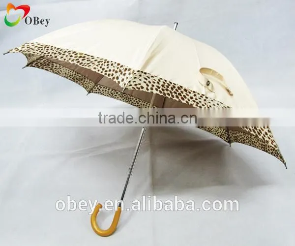 Manual Open Rain Umbrella With Wooden Handle photo-3