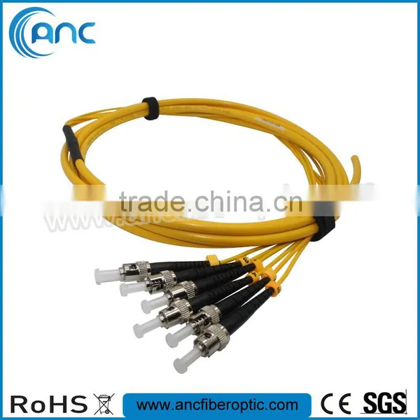 6 Core MM/SM Mini Breakout Optical Fiber Pigtail With 2.0mm ST Pigtail photo-2
