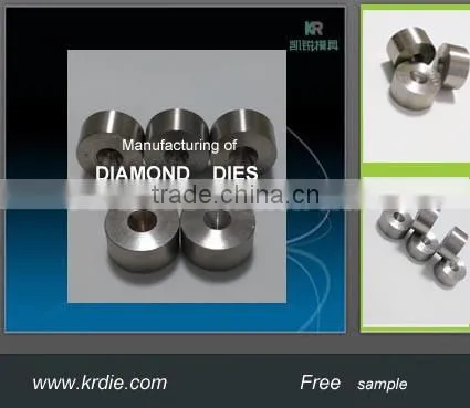 Maximum wear resistance PCD wire drawing dies