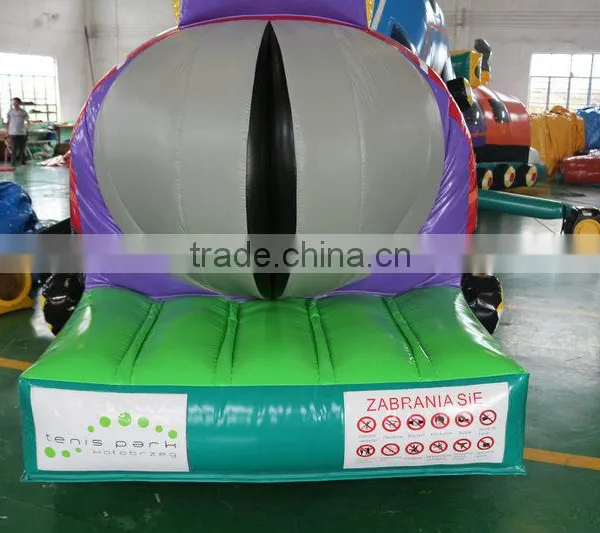 2016 Sunjoy Hot Sale Inflatable Giant Locomotive Caterpillar Obstacle Course Toys for Kids and Adults photo-2