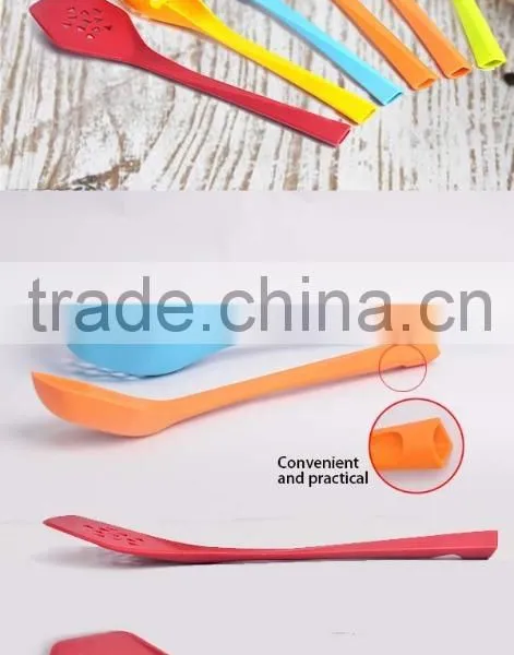 2016 New Style High Quality 6Pcs Colorful PP Handle Cooking Nylon Kitchen Tools photo-3