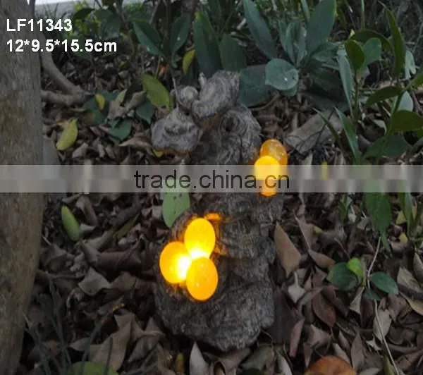 Resin Solar Mushroom Statues Garden Light photo-2