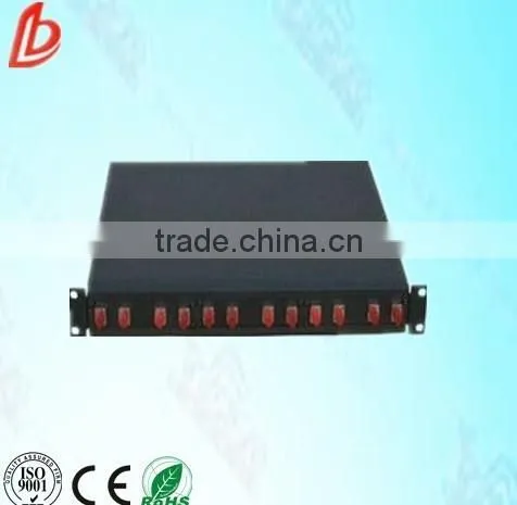 12 Ports Rack-mount 1U 19inch Fiber Optic Patch Panel Suitable for Fc/st/sc Adapter photo-4