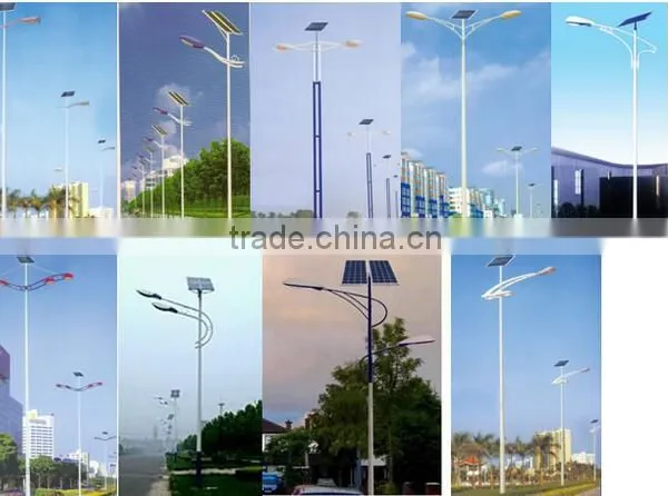 RJ 8m,9m Lamp Post Highway Garden 60W pv Solar Street Light Manufacturer