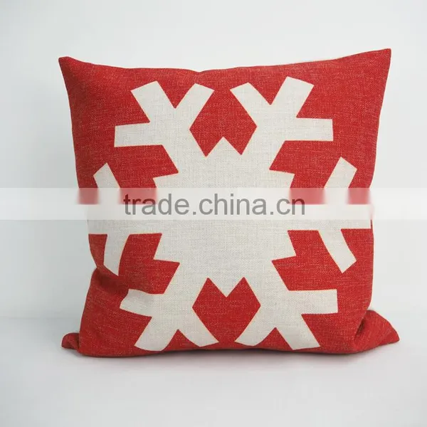 Wholesale Custom Linen/cotton Fabric Decorative Throw Cushion Cover Christmas Digital Printed Pillow Case photo-3
