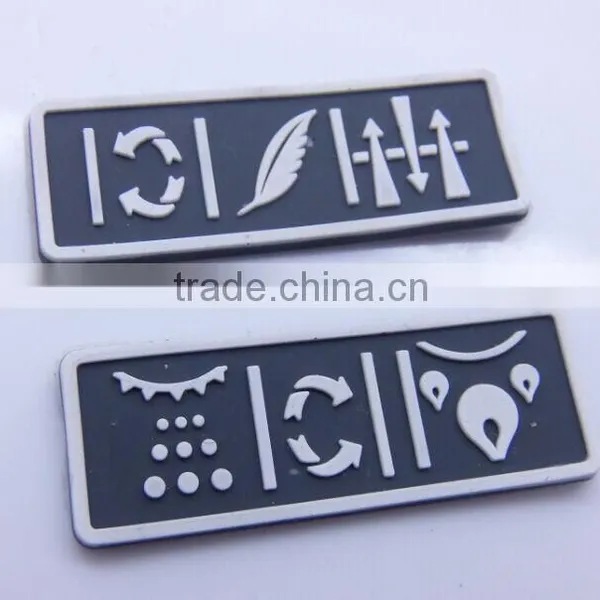 Personalized Designed Logo Embossed PVC Sew on Labels photo-5