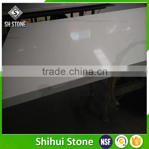 Good Quality Custom Style Calacatta Quartz Big Slabs photo-4