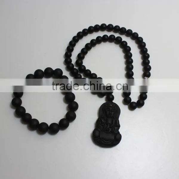 Chinese Ancient Bianstone Necklace for Therapy photo-3