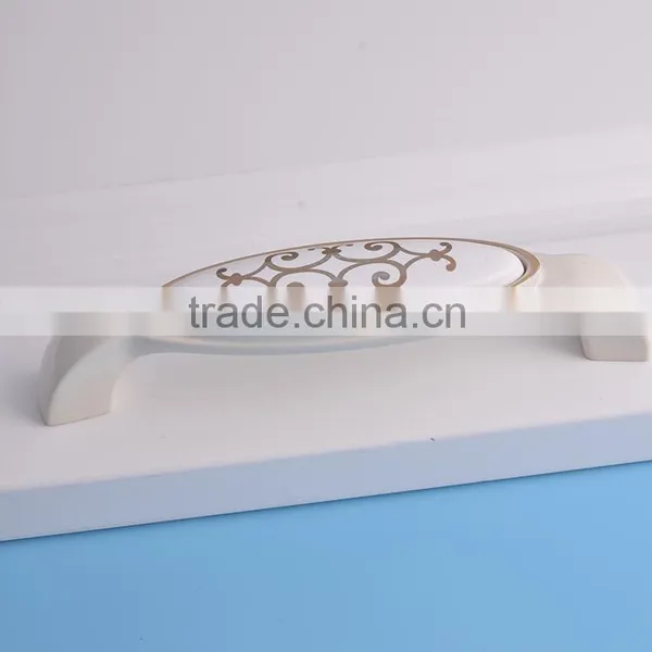 China Supplier Zamak Zinc Allloy Porcelain Italian Furniture Decorative Pull Knobs Modern Ceramic Cabinet Handles photo-4