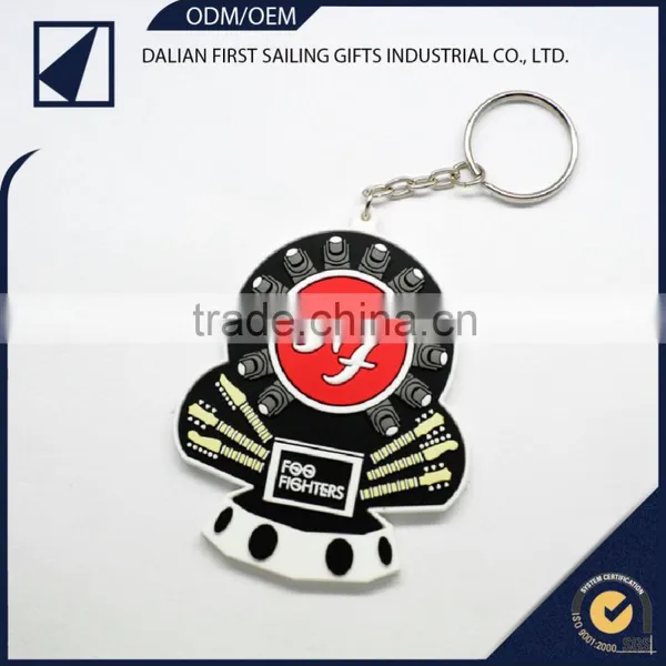 Fashion Durable Silicon Keychian With Logo Printed