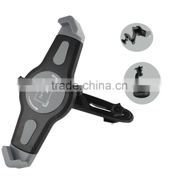 Universal Car Tablet pc Holder Headrest Mount Secure Grip Anti Shock 360 Degree Rotate Adjustable photo-4