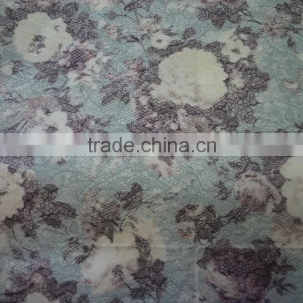2016 Wax Printing Spandex Denim Fabric for Ladies Legging photo-3