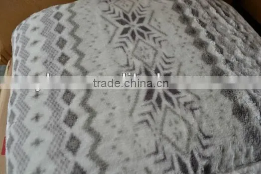 Adult Size pv Fabric Sherpa Fabric Blanket With Two Layers Pakistan Blanket photo-2