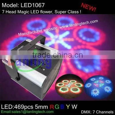 469pcs 5mm 7 HEADS RGBWY MAGIC LED LIGHTS photo-3
