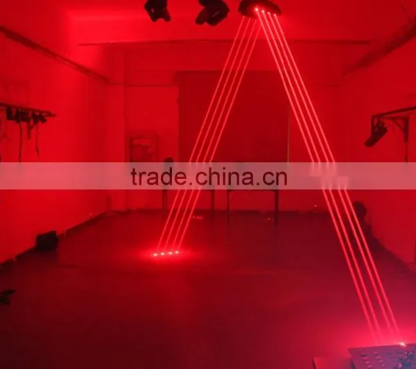 1600mW Red 8lens Fat-beam Moving-Head SpiderLaser Light photo-3