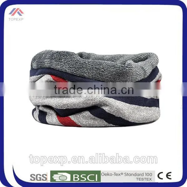 Male Winter Warm Neck Warmer Striped Scarf photo-5