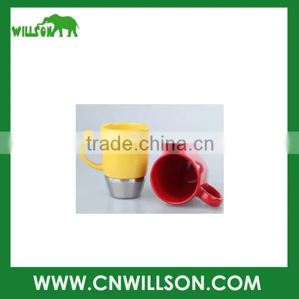 China Cheap Daily Use 400ml Ceramic Mug With Handle