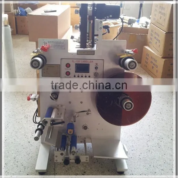 SL130 Double Sides Round Bottle Labelling Machine Double Sides Sticker Labeller photo-2