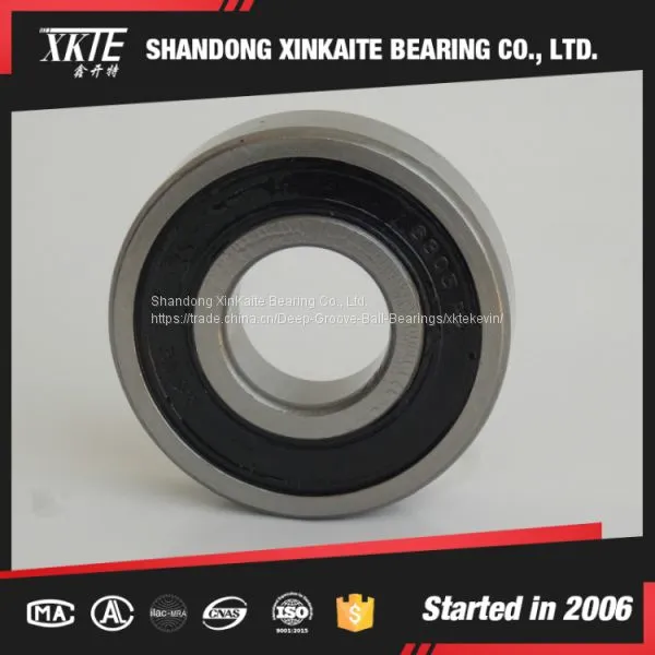 Rubber Sealed Bearing 6305 2RZ Deep Groove Ball Bearing 6305 2RS C3/C4 for Conveyor Idler Roller photo-3