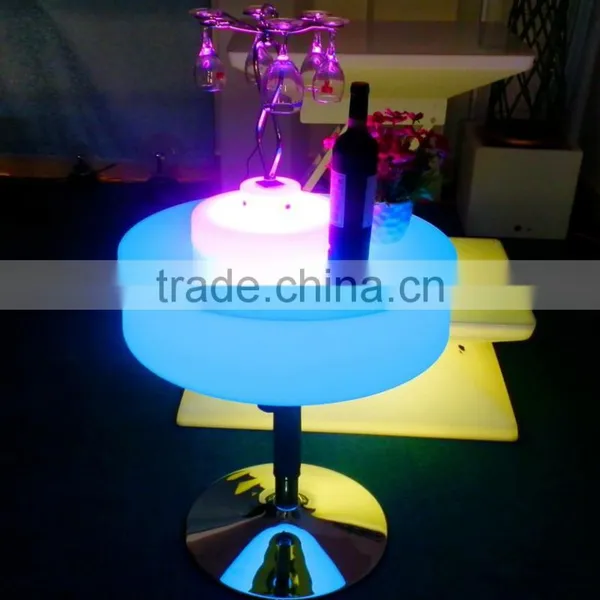 HUAJUN Popular Style Wooden Bar Counter Design /bar Counter Furniture With Led Light photo-3