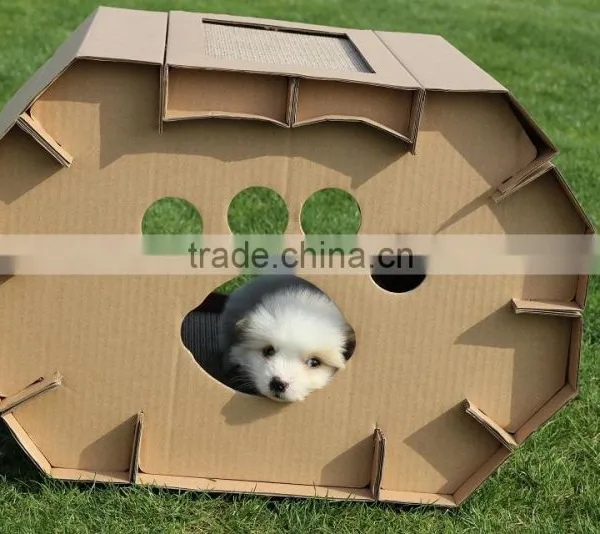 2017 Newest Eco-friendly Paper Material Pet House ,easy Taking and Outdoor Travelling Best Choose photo-3