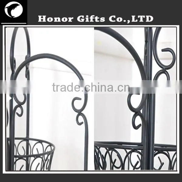 Chinese Factory Flower Pot Rack Hot Sale Iron Flower Pot Stand Plant Display Rack photo-4