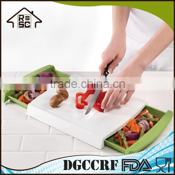 Food Grade Plastic Chopping and Clear Cutting Board,Plastic Chopping Board With Drawer photo-2