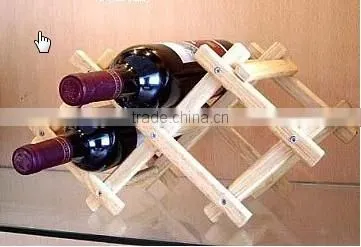 Wooden Wine Bottle Stand-creative Wooden Rack photo-6