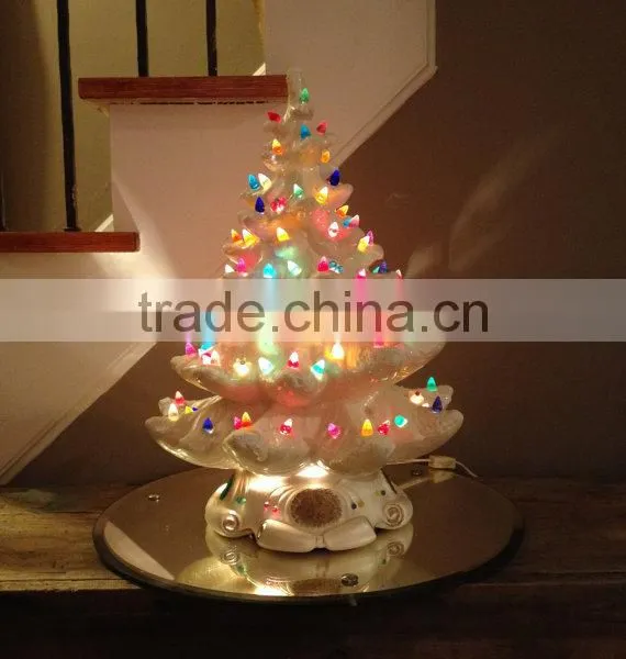 White Ceramic Christmas Tree Light photo-3