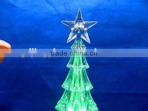 Dongguan Acrylic Factory Crystal Led Tower Christmas Tree With Try me photo-4