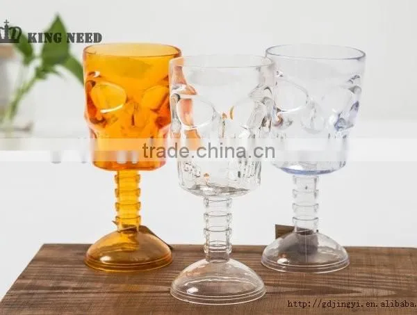Halloween Plastic 350ml LED Light Skull Mugs Cup for Party Decoration photo-2