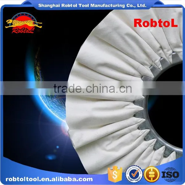 18" Cotton Cloth Buffing Wheel Airway Grinding Polishing Abrasive Fabric Disc Sisal Pad Stitched Biased Felt photo-2