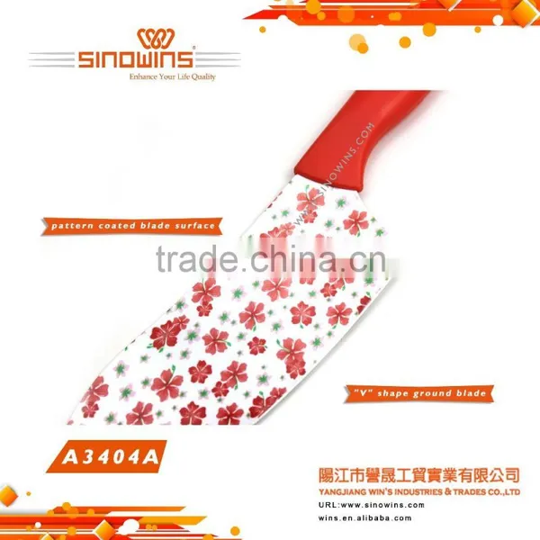 A3404-6 Super Quality 5pcs Stainless Steel Knife Set With Non-stick Coating photo-4