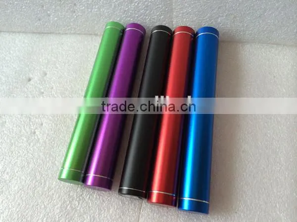 Wholesale 3600mAh Mini Aluminum Round Tube Power Bank Charger photo-2