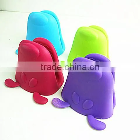10106 Dog Head Shape Silicone Heat Resistant Grilling BBQ Gloves for Cooking, Baking photo-5