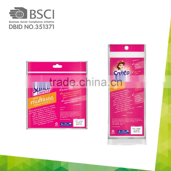Biodegradable Fabrics/ Eco-friendly Spunlace Nonwoven Disposable Household Cleaning Wipes photo-3