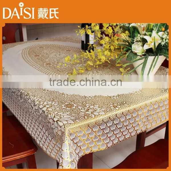 Cheap PVC Tablecloths Vinyl Lace Tablecloth Roll Tablecloth Vinyl Fabric photo-5