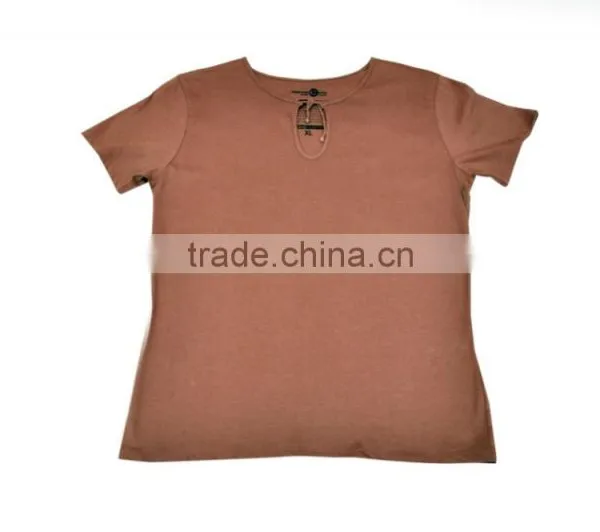 Organic Cotton Knitted Girls t Shirt_100% Organic Cotton Comfortable Baby T-shirt and Organic Printed photo-2