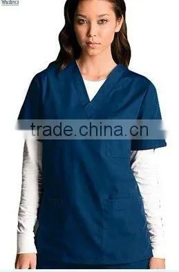 Wholesale Custom Made V-neck Scrub Top And Pants For Docter Wear BSOP-6517 photo-6