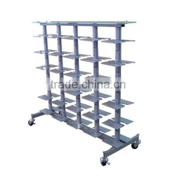 Rotating 9-tire Acrylic Shoes Store Display Stand photo-4