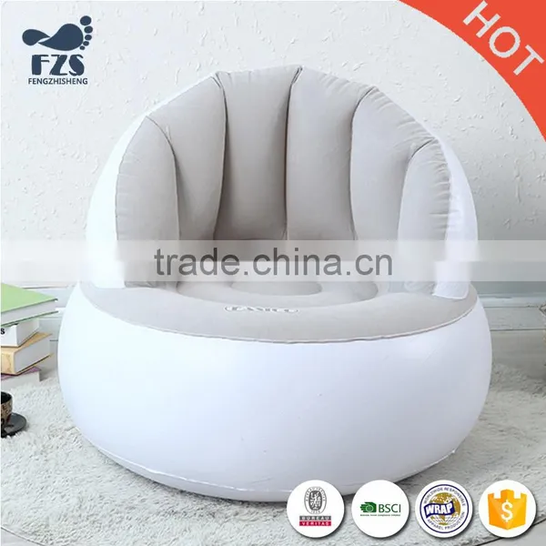 SF02 Outdoor Camping Inflatable Lounger Polyester Inflatable Air Sofa photo-3