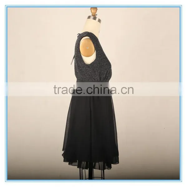 Ladies New Model Dress Designs Frocks Black Tutu Dress Summer Dress photo-2
