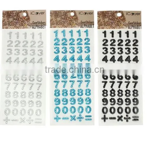 Diy Monogram Acrylic Rhinestone Alphabet Letter Sticker Decorative Sticker photo-6