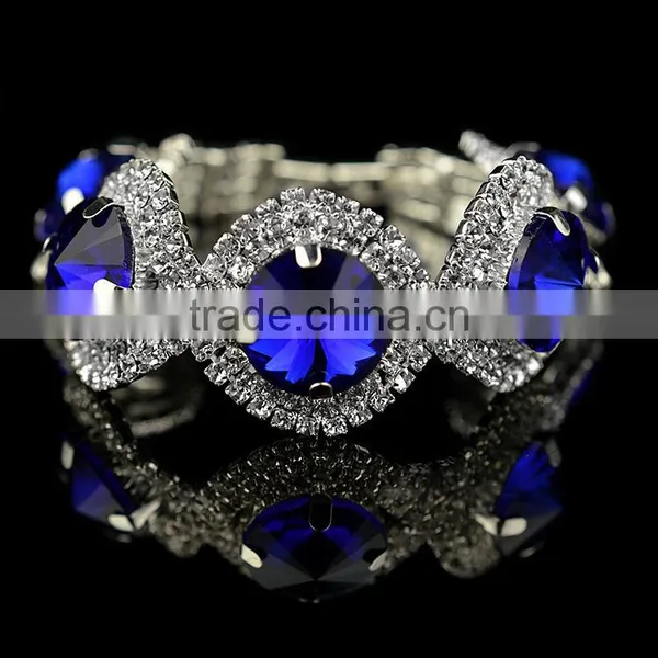 2016 High Quality Paving Zircon Bracelets Women Style Rhinstone Bracelets for Luxury Party photo-5