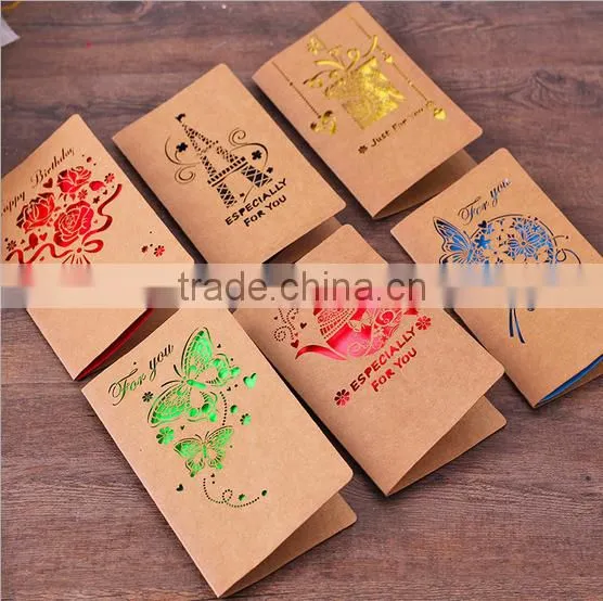Wholesale Luxury Handmade Decoration Birthday Greeting Card Custom Paper Wedding Invitation Cards 2016 photo-6