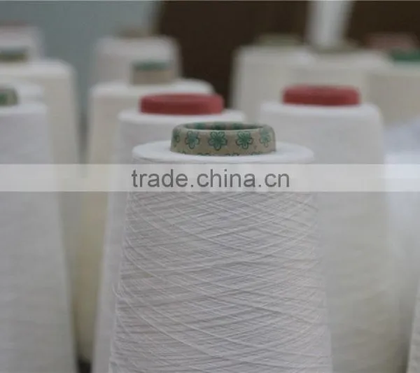 Manufacture High Quality CVC 20/80 80S/2 Cotton Blend Yarn for Sale Form China photo-5