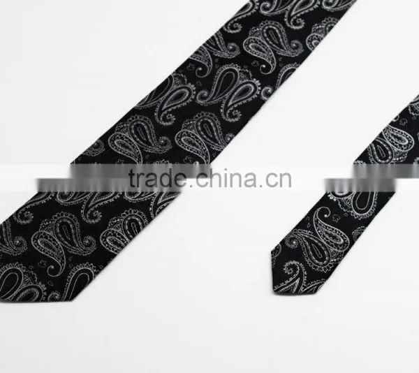 Top Grade Nature Silk Cashew Pattern Standard Size Woven Necktie photo-2