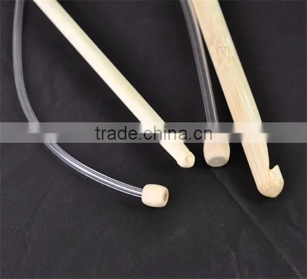 85cm(33.5") Bamboo Afghan Tunisian Crochet Hooks Needles 5.5-10.0mm, Sold per Packet of 5 photo-2