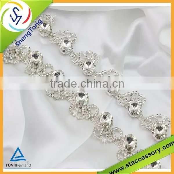 New Products Rhinestone Beaded Chain Trim Bling Bling Decorative Rhinestone Trim photo-6