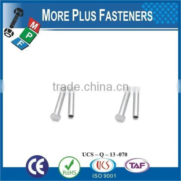 Made in Taiwan High Quality Stainless Steel Flat Head Semi Tubular Rivet photo-5